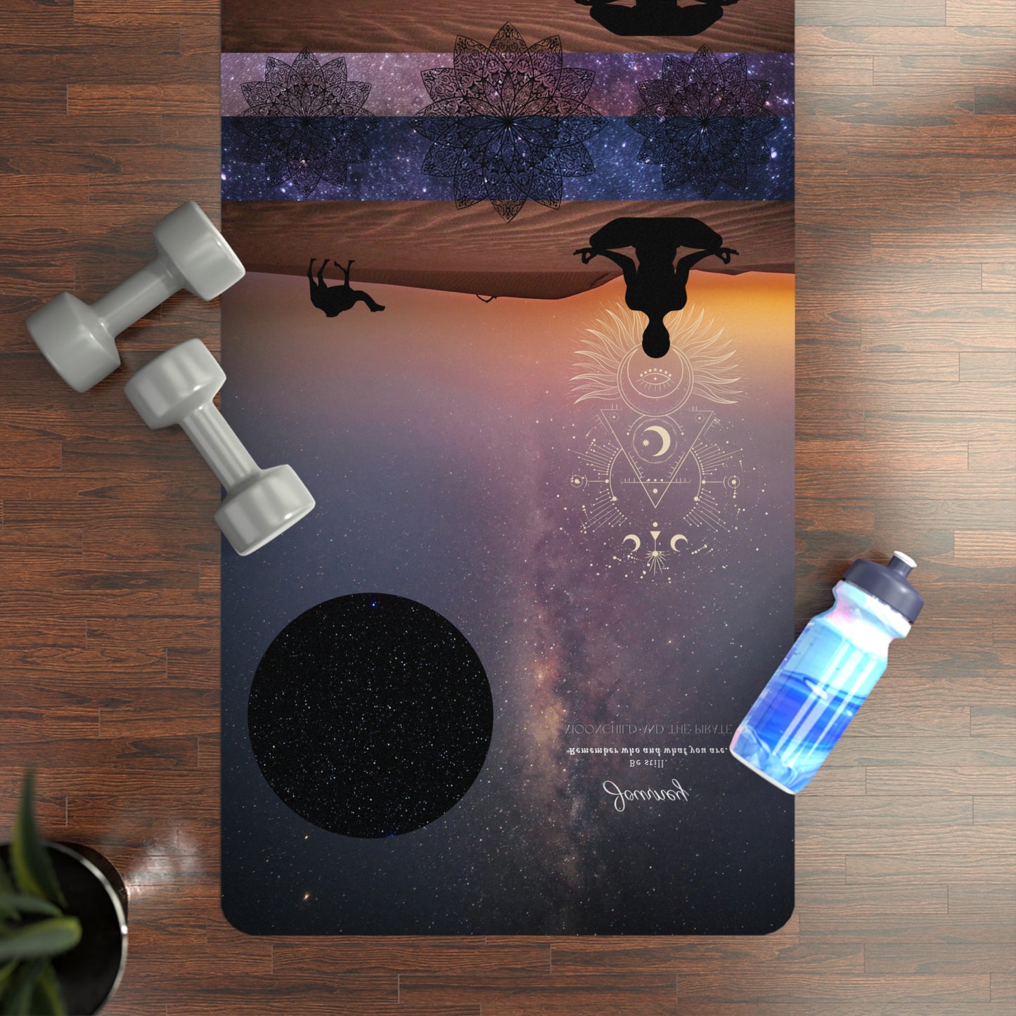 Rubber Yoga Mat Moonchilds Tribe - 'Journey'