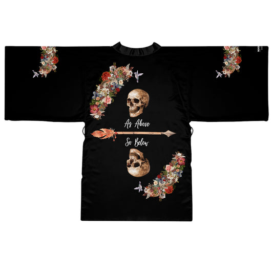 Moonchilds Tribe ' As above, So below' Long Sleeve Kimono Robe