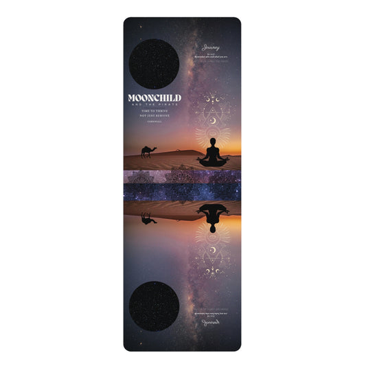 Rubber Yoga Mat  Moonchilds Tribe - 'Journey'
